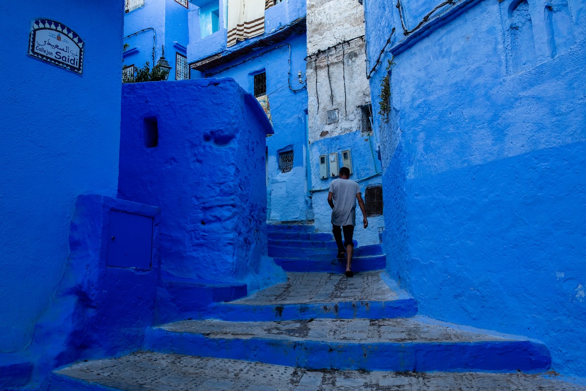 Medina of Chefchaouen blue buildings are a solid entry for famous manmade landmarks in Morocco