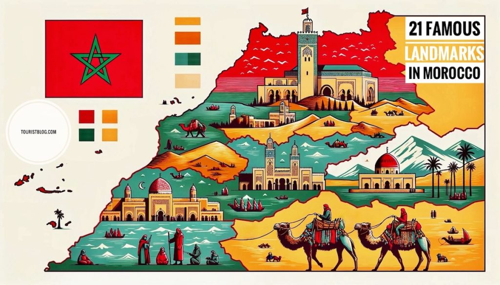 Famous landmarks in Morocco
